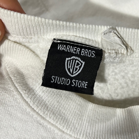 Tweety Bird Angel Looney Tunes Vintage Cartoon 1990s Crewneck Sweatshirt - Picture 4 of 5